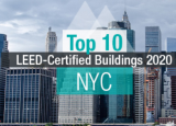 2020年纽约市前10名获得LEED认证的办公楼