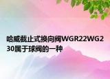 哈威截止式换向阀WGR22WG230属于球阀的一种