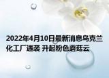 2022年4月10日最新消息乌克兰化工厂遇袭 升起粉色蘑菇云