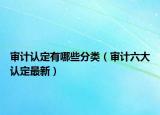 审计认定有哪些分类（审计六大认定最新）