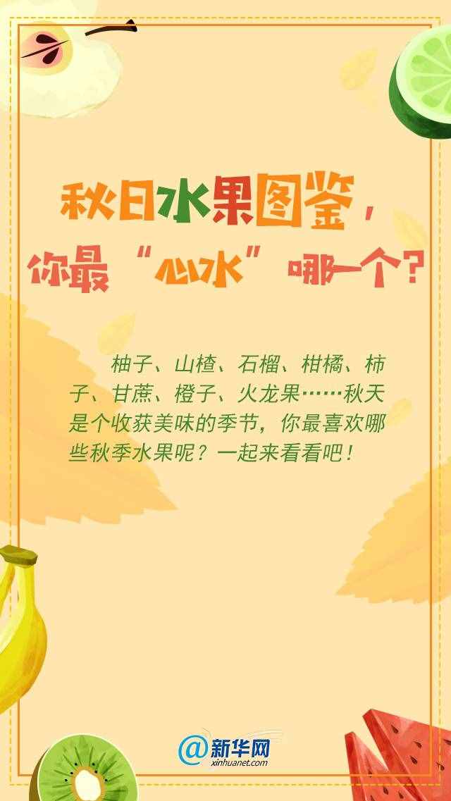 秋日水果图鉴，你最“心水”哪一个？