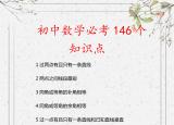 今日更新初三数学知识点（必须掌握的146个知识点）