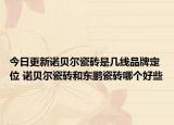 今日更新诺贝尔瓷砖是几线品牌定位 诺贝尔瓷砖和东鹏瓷砖哪个好些