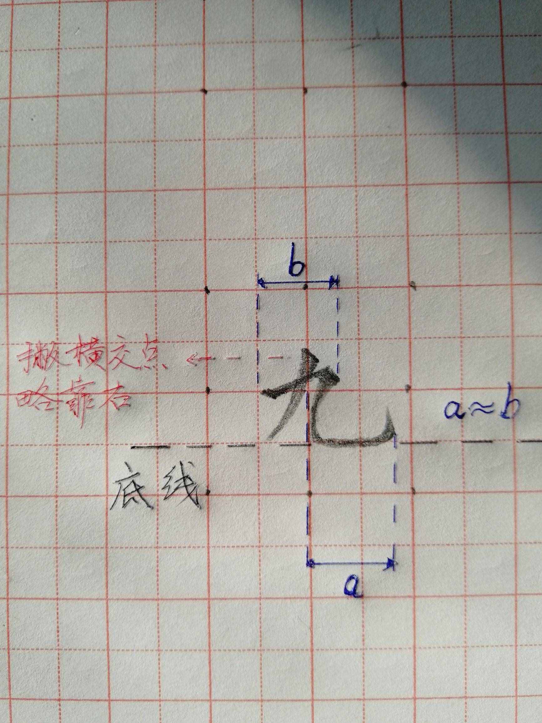 硬笔书法基本笔画横折弯钩