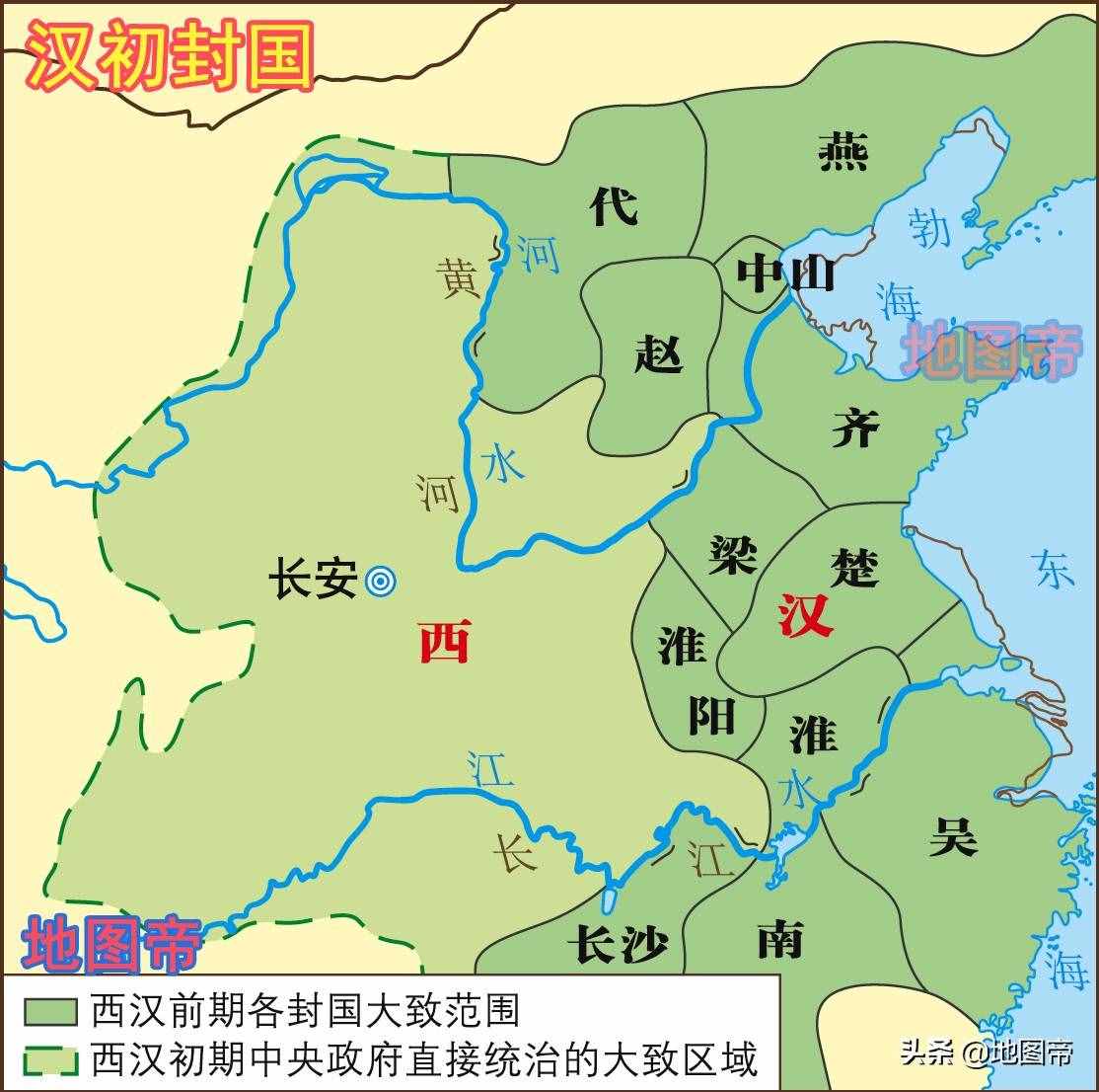 8幅图快速看210年间西汉从建立到灭亡