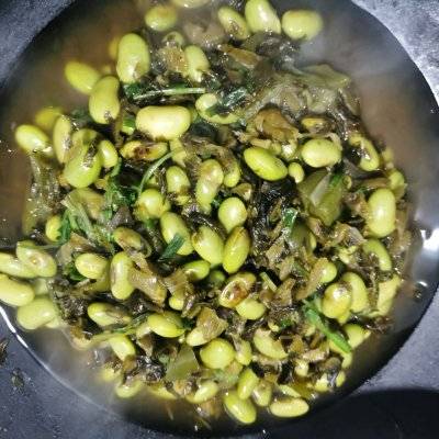 零失败咸菜炒毛豆,大厨原来这么好当
