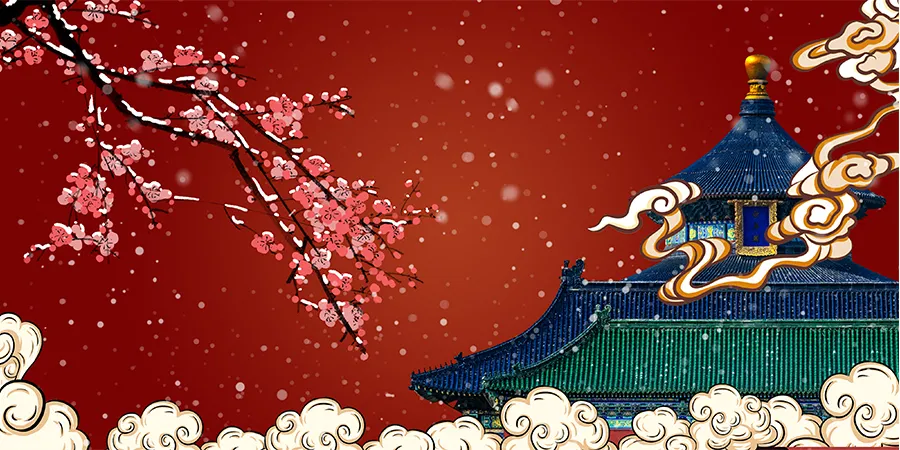 儿童画教程｜元旦节主题美育课程《大红灯笼高高挂》