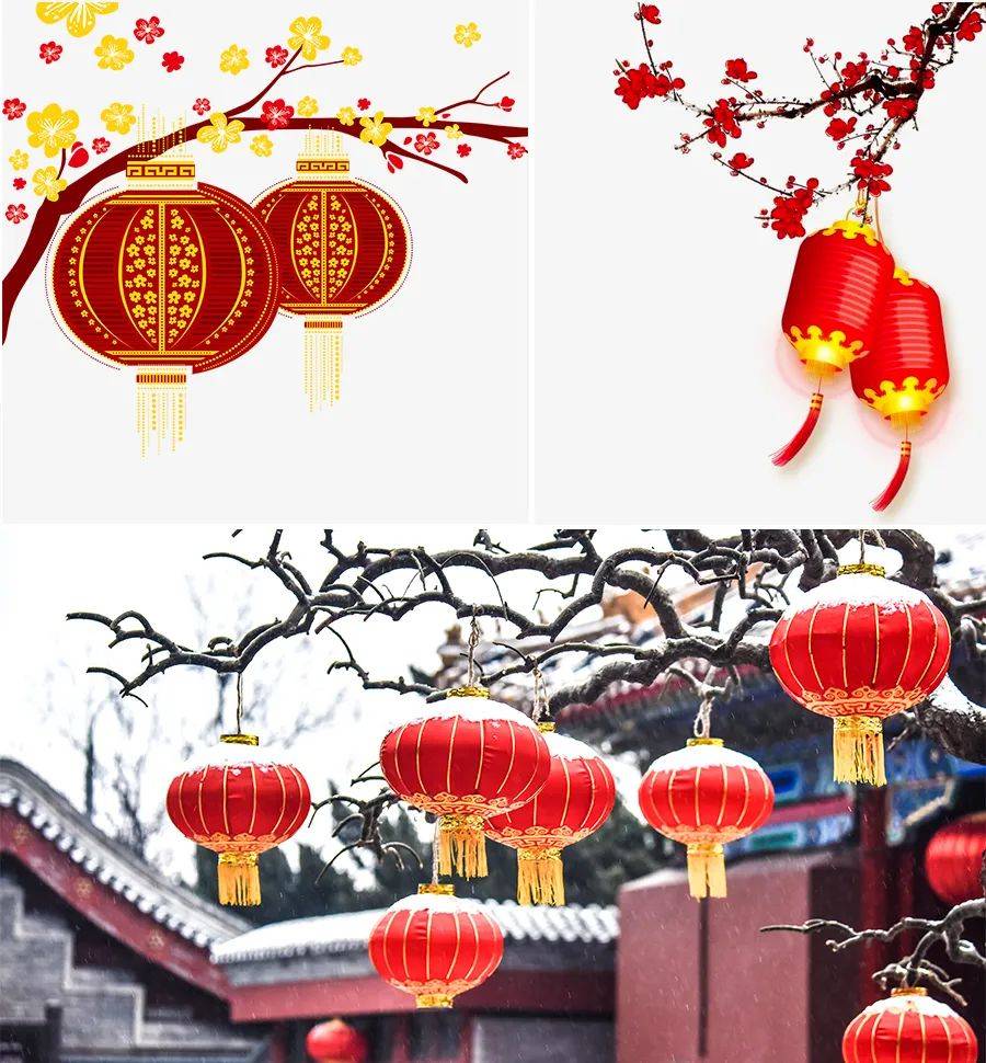 儿童画教程|元旦节主题美育课程《大红灯笼高高挂》