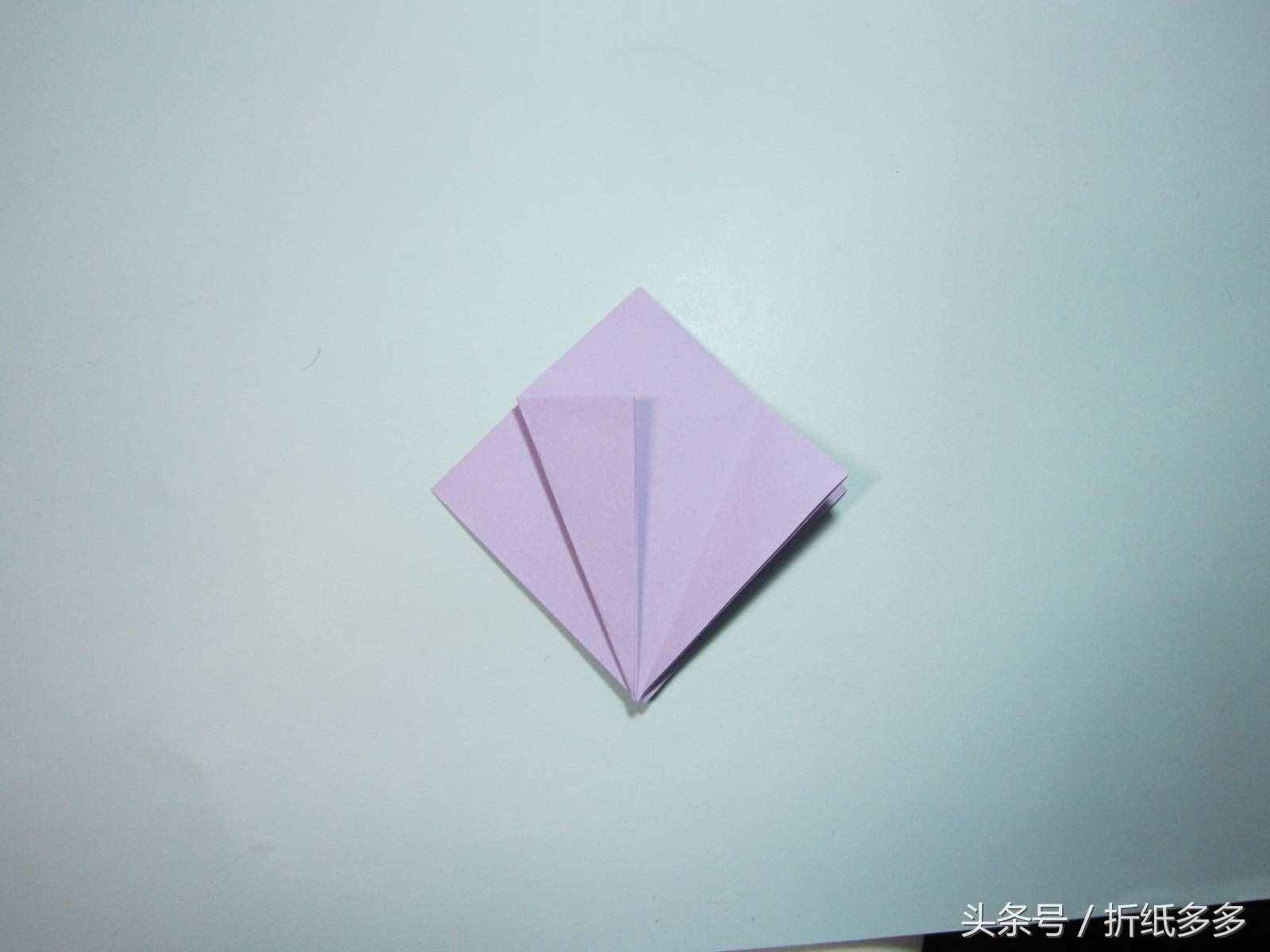 简单的折纸教程：折纸千纸鹤步骤图解
