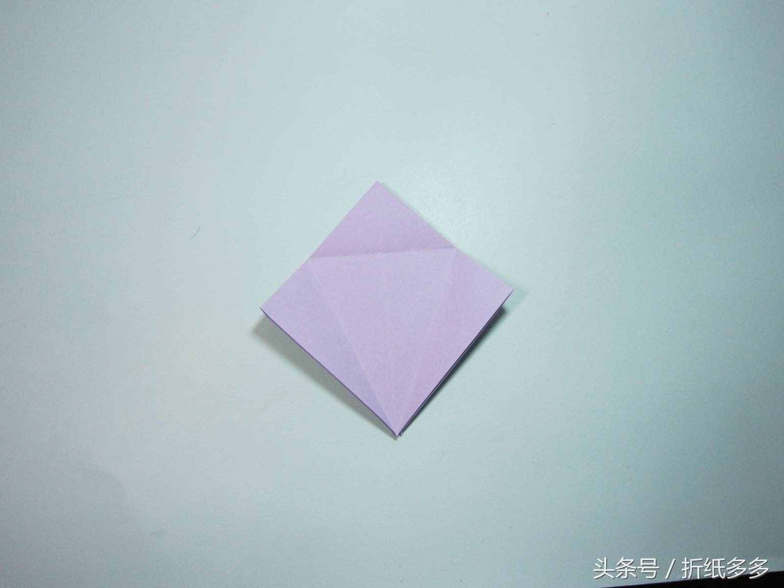 简单的折纸教程：折纸千纸鹤步骤图解