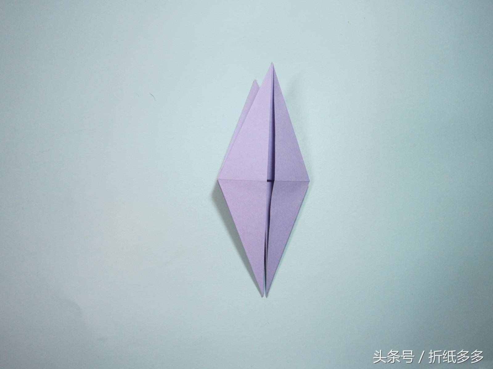 简单的折纸教程：折纸千纸鹤步骤图解