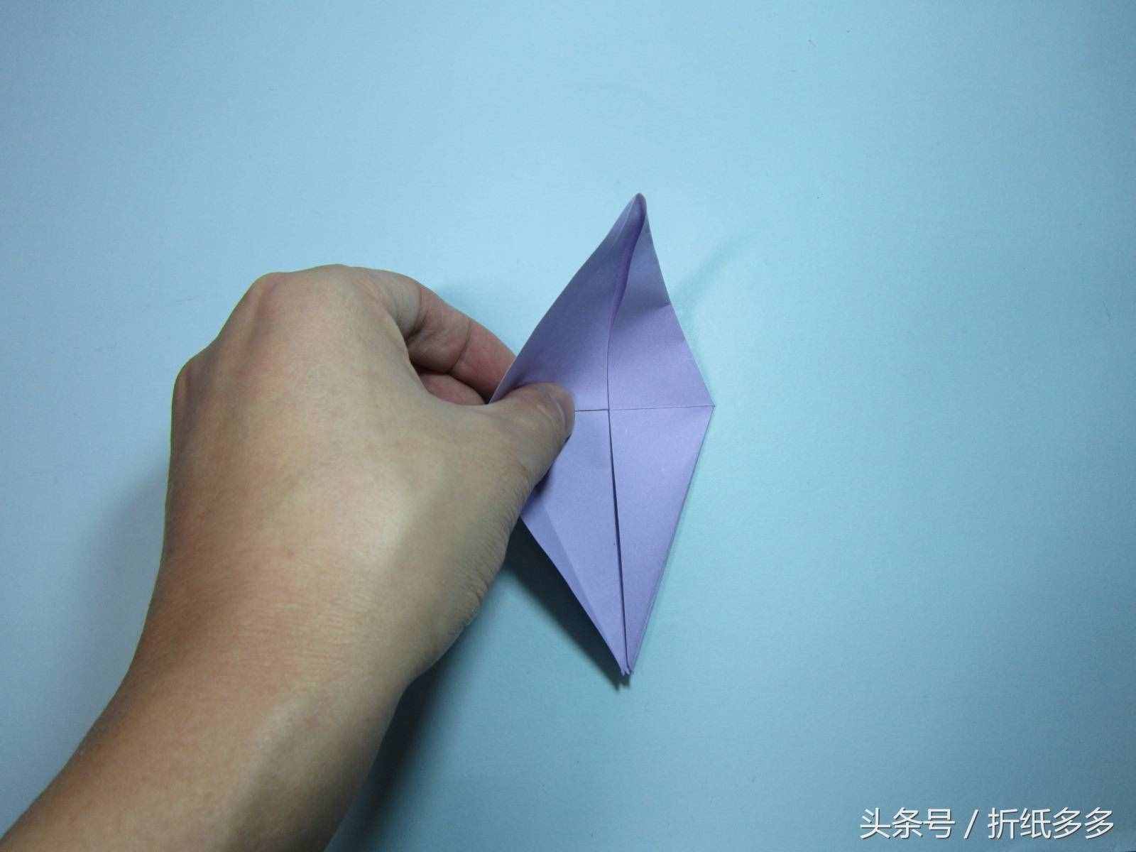 简单的折纸教程：折纸千纸鹤步骤图解
