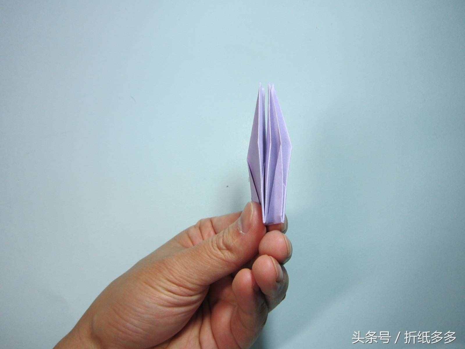 简单的折纸教程：折纸千纸鹤步骤图解