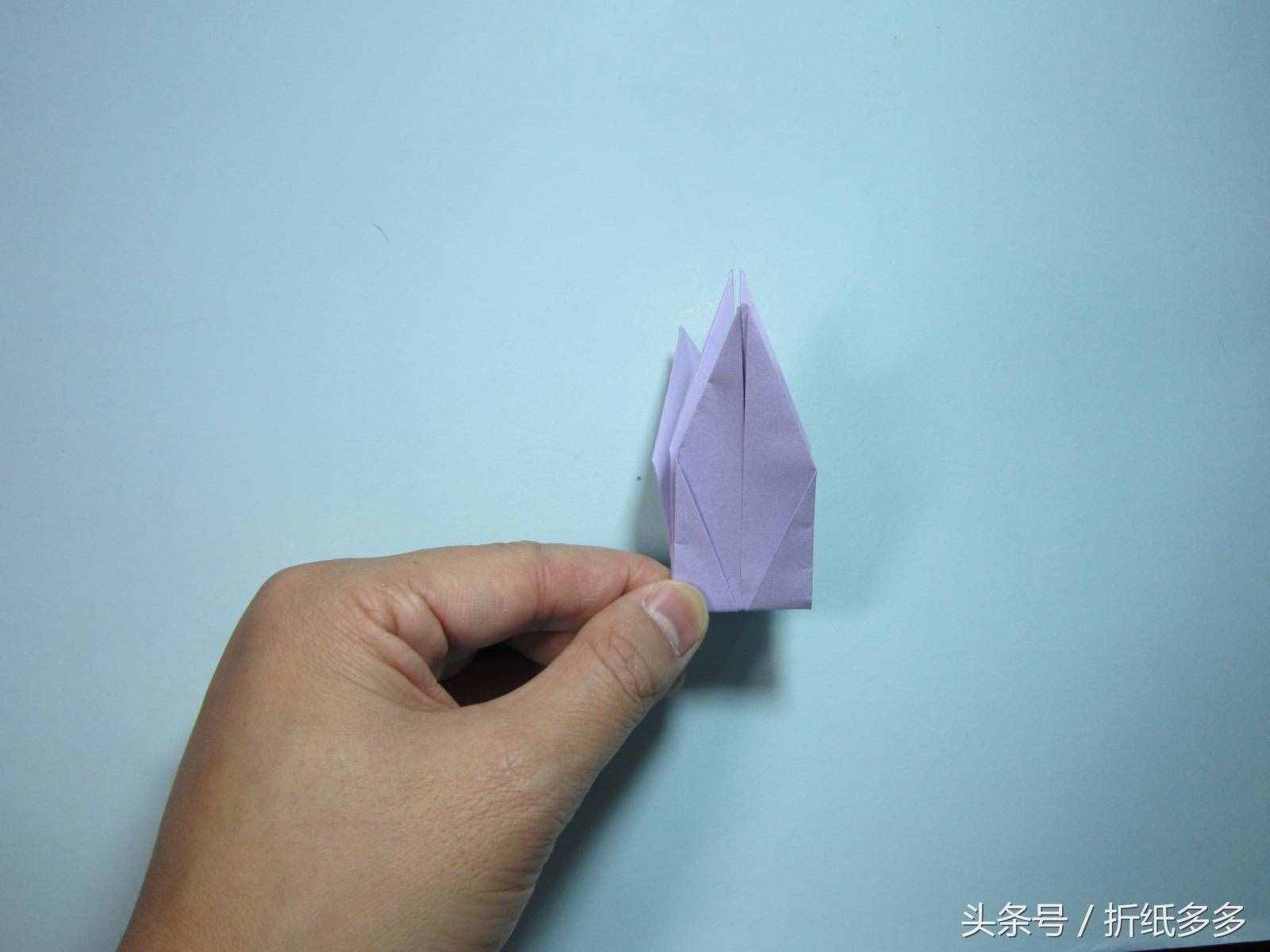 简单的折纸教程：折纸千纸鹤步骤图解