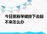 今日更新琴键按下去起不来怎么办