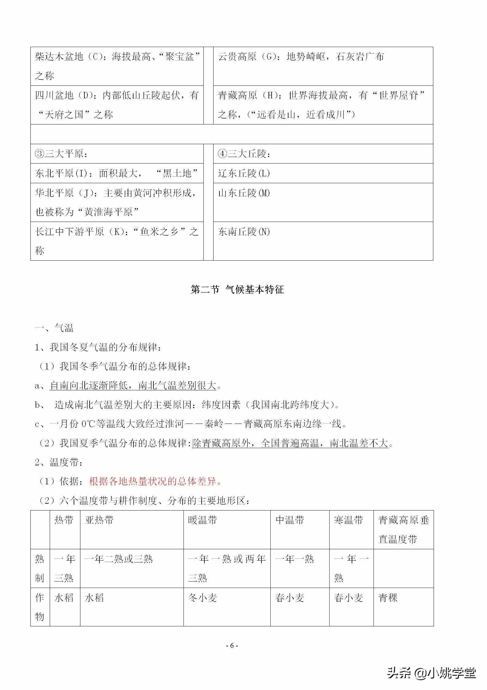 八年级上册地理知识点总结