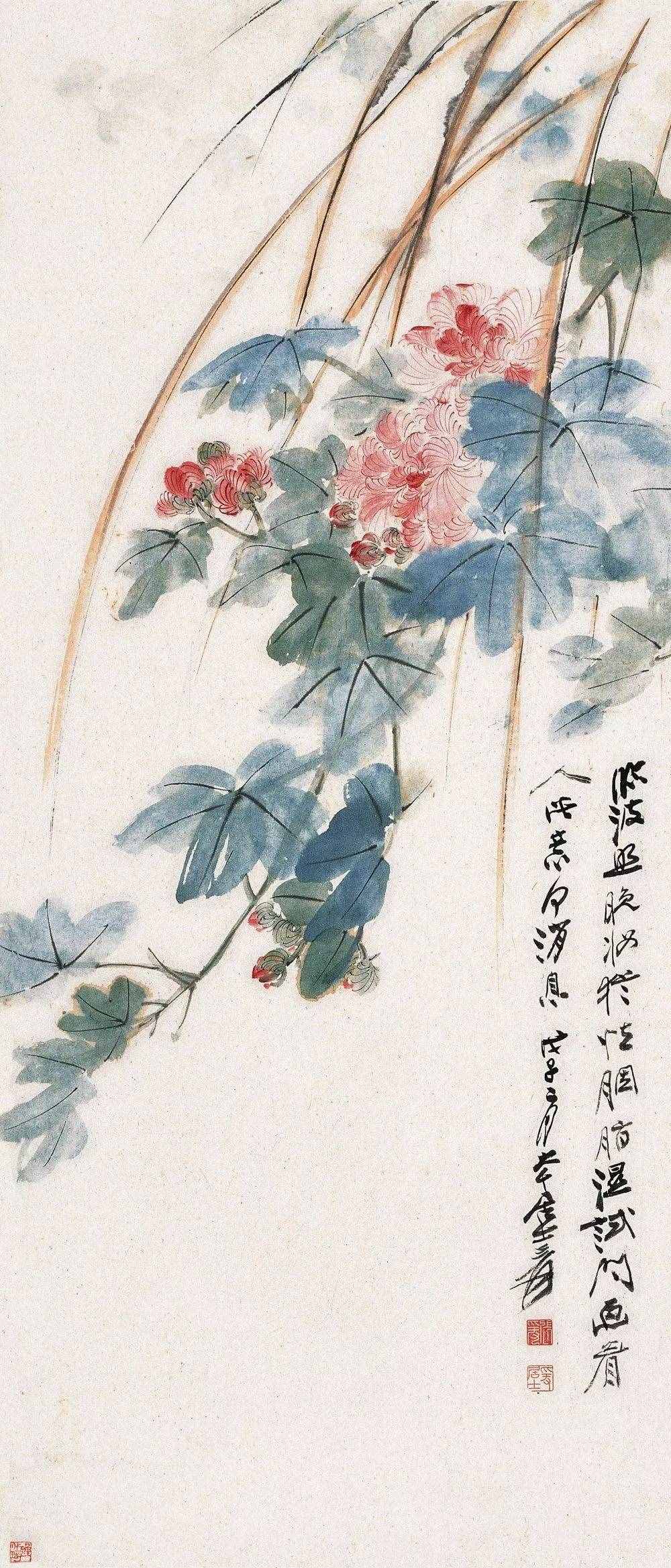 珍藏｜张大千花鸟画（100幅）
