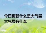 今日更新什么是大气层 大气层有什么