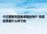 今日更新青团是哪里的特产 青团变质是什么样子的