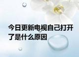 今日更新电视自己打开了是什么原因