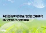 今日更新﻿﻿公积金可以自己缴纳吗自己缴纳公积金划算吗