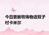 今日更新牧场物语双子村卡米尔