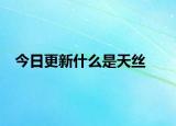 今日更新什么是天丝