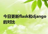 今日更新flask和django的对比