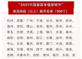 今日更新最具幸福感城市排名!（中国最具幸福感城市出炉!）