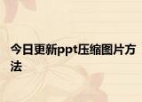 今日更新ppt压缩图片方法