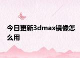 今日更新3dmax镜像怎么用