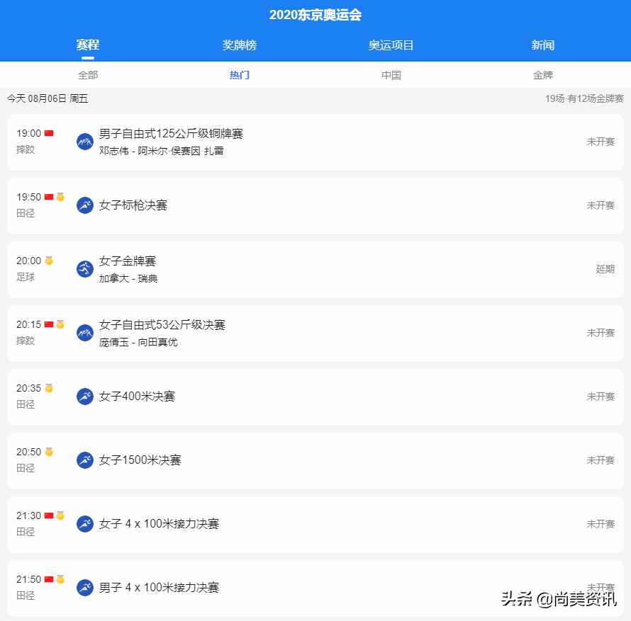 未来3日奥运会赛程安排明细，8月8日闭幕，中国还能夺得多少金？