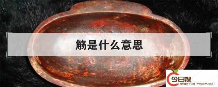觞是什么意思
