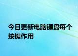 今日更新电脑键盘每个按键作用
