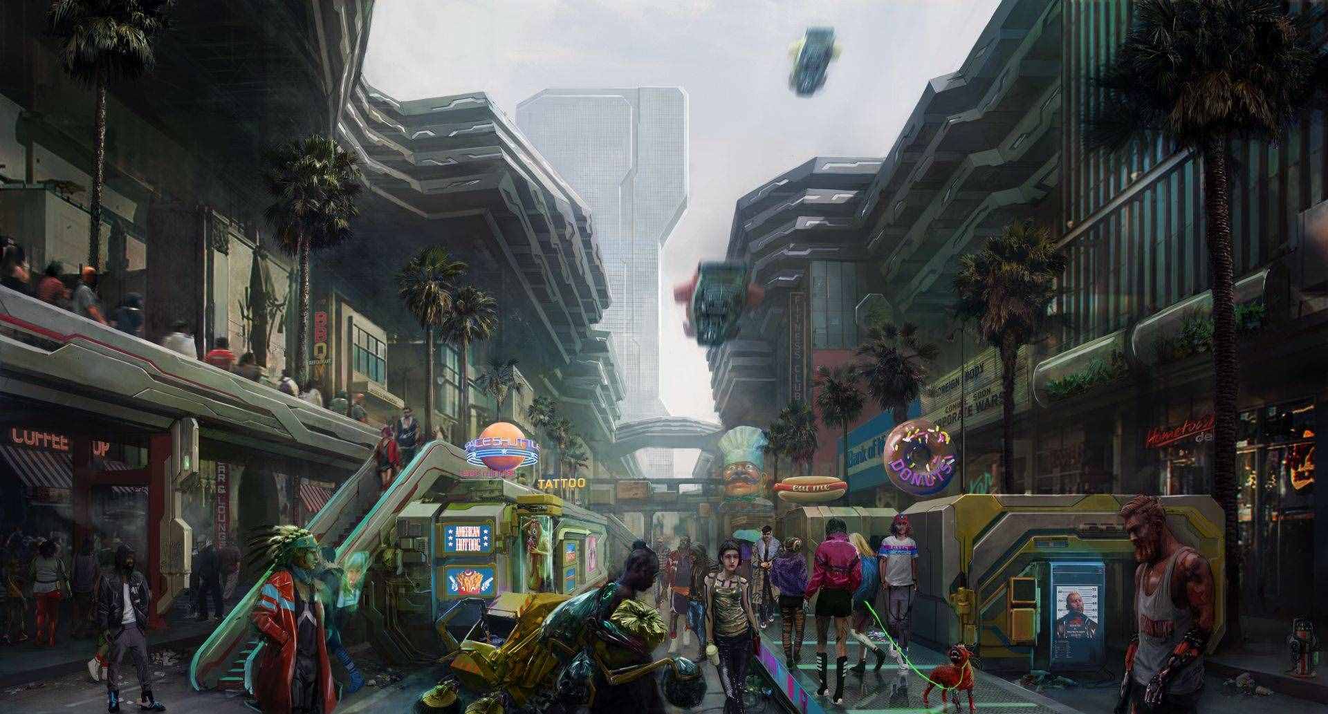 看完这24张概念图，我更期待《赛博朋克2077》了