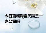 今日更新淘宝天猫是一家公司吗