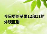 今日更新苹果12和11的外观区别