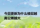 今日更新为什么楼层越高公摊越大