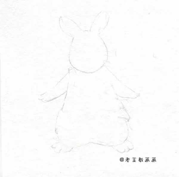 中秋节，教你画一只简笔画小玉兔