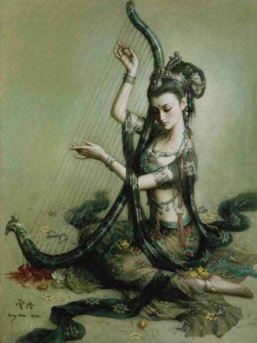 【大美油画】曾浩的敦煌飞天