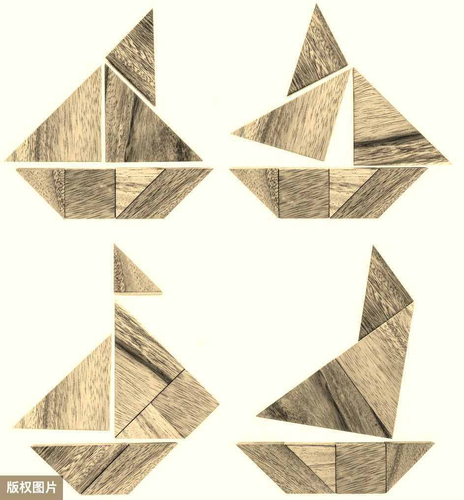 自制七巧板，七巧板的做法，亲子七巧板制作