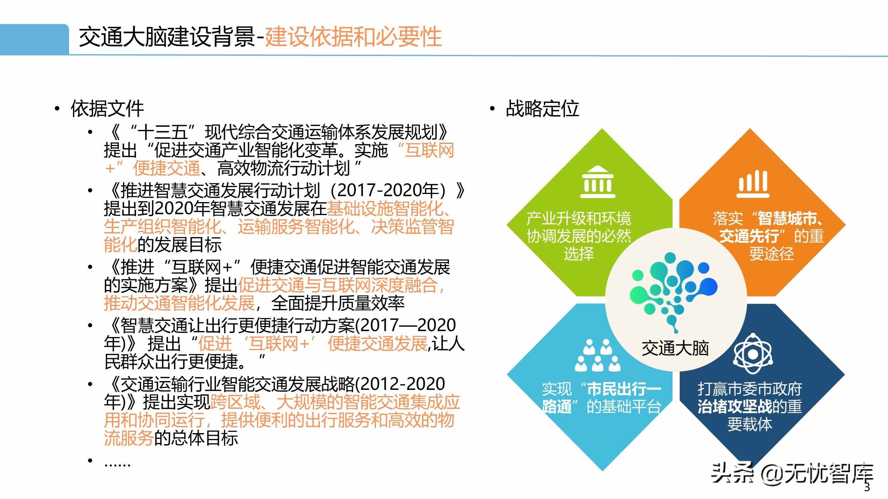 智慧交通解决方案系列——交通大脑解决方案（附PPT全文）