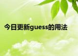今日更新guess的用法
