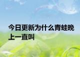今日更新为什么青蛙晚上一直叫