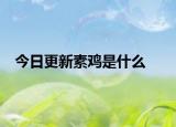 今日更新素鸡是什么