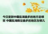 今日更新中国盐湖最多的地方是哪里 中国盐湖数量最多的地区在哪儿