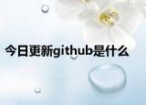 今日更新github是什么