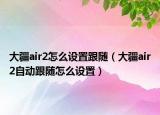 大疆air2怎么设置跟随（大疆air2自动跟随怎么设置）