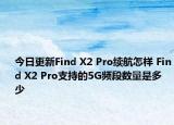 今日更新Find X2 Pro续航怎样 Find X2 Pro支持的5G频段数量是多少