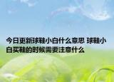 今日更新球鞋小白什么意思 球鞋小白买鞋的时候需要注意什么